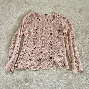 American Eagle Outfitters Women's Pink long sleeve Sweater Size XL